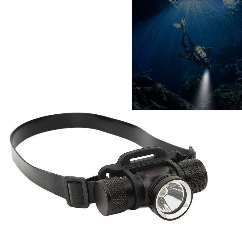 LED Underwater Waterproof 60m Diving Headlamp Headlight Head Mounted Dive