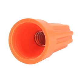 Construct Pro™ UL Listed Twist-On Wire Nuts, 20-18 Gauge Wire, 100 Bag, Orange