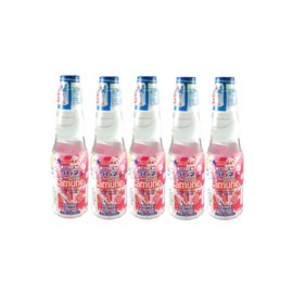 Japanese Ramune Lychee 200ml 5 Bottles ラムネ ライチ 5本セット