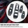 SIIMOO Carbon Fiber Style Window Lift Switch Panel Cover Trim