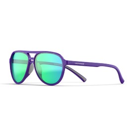 Lasiyanor Lightweight TAC Polarized Tinted Classic Vintage Retro 70s Sunglasses, TR-90 Frame for Women Men, UV 400 Protection