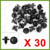 HOPESPANNER 30 Pcs 8mm Hole Retainer Clips- Plastic Drive Rivets