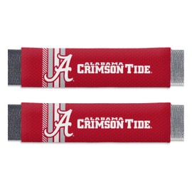 FANMATS 32122 Alabama Crimson Tide Team Color Rally Seatbelt Pad - 2 Pieces