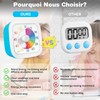 NLMWTI Visual Timer for Children, 60-Minute Countdown Timer for Classroom,