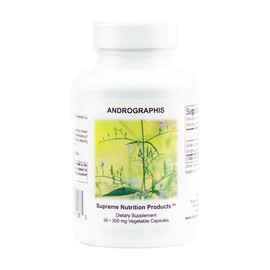 Supreme Nutrition Andrographis, 90 Pure Green Chiretta Vegetarian Capsules