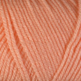 WoolCraft Acrylic Aran 400g Knitting & Crochet Yarn, Great Value 100% Acrylic Yarn, Choose from 25 Shades, 800 Metres, 400g Balls, Single Ball, Peach