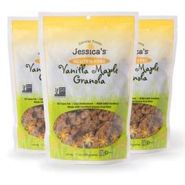 Jessica's Natural Foods, Gluten-Free Vanilla Maple Granola 11oz (PACK of 3)