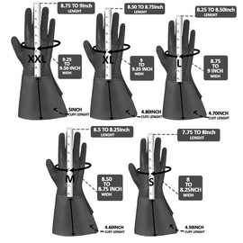 Men's Long Cuff Gauntlets Gloves Piper Drummer Band Gloves (White, M)