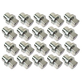 Set of 20 Stainless Steel Wheel Lug Nuts (NRC7415) for Land Rover Discovery I, Defender, and Range Rover Classic