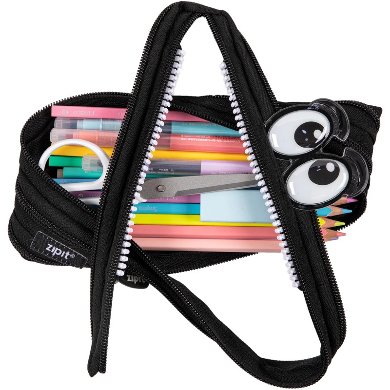 ZIPIT ZP Cartoon Monster Black Size: Approx. W22 D2 H9