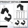 Leriton 100 Pcs Drip Irrigation 1/4" and 3/8" Tubing Mounting