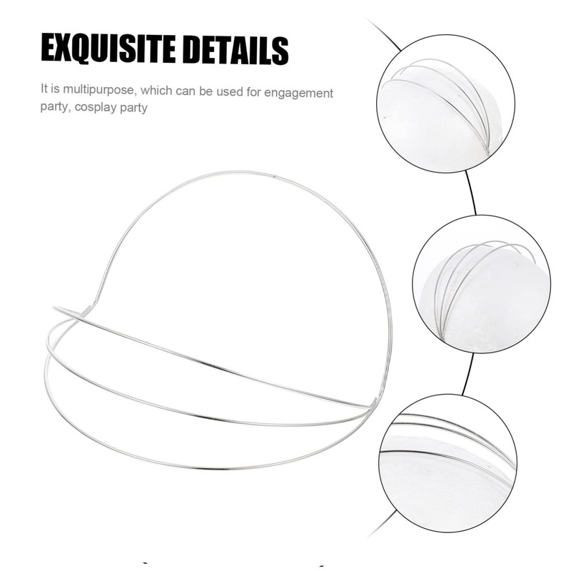 2pcs Four Layer Headband Headband Crown Accessory Crown Diy Frame