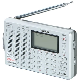 TECSUN PL-380 Digital DSP Short Wave Radio, Portable BCL Receiver, FM Stereo/LW/MW/SW World Band Receiver, 550 Stations Preset Memory, 10 Keys Signal Meter, USB Powered, ATS Auto Preset, ETM Sleep
