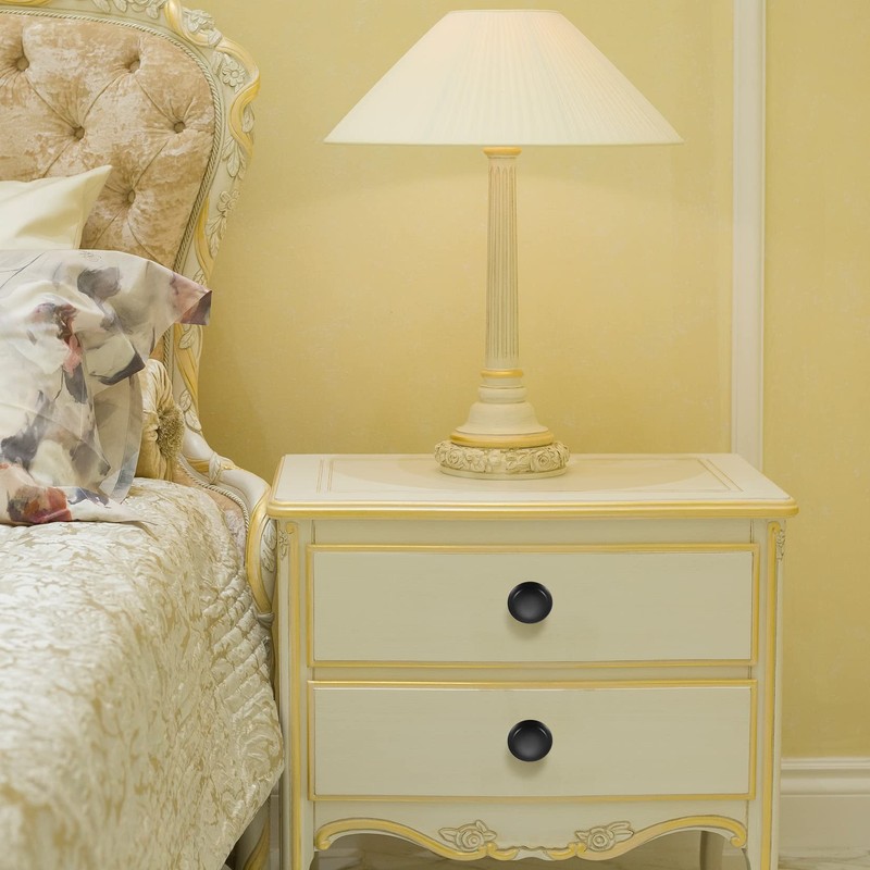 YOUYIDUN 11 Pcs Drawer Knobs，Round Furniture Knobs，Cabinet Door Knobs，Cupboard Knobs，Drawer