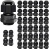 Gebildet Cable Gland, PG9 Plastic Waterproof Adjustable 4.0-8mm Cable Gland