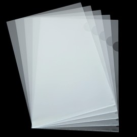 LOLYSIC 60Pcs A4 Plastic Sleeves, Open Top and Side Clear A4 Cut Flush Folders, 180 Micron Thicken File Pockets A4 Plastic Wallets for School Office Paper File Reports Document