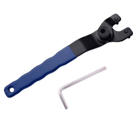 uncakil Angle Grinder Spanner - Universal Adjustable Small Pin V Wrench Compatible with Locknut, Pocket Door, 4"-9" Electric Grinders