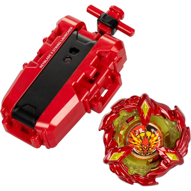 BEYBLADE X Soar Phoenix 9-60GF Deluxe String Launcher Set Right-Spinning