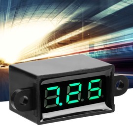 Mini Digital Voltmeter Ammeter 0.28inch 2 Wire DC 3.0-30V LED Display Voltage Meter Waterproof Voltage Tester Detector (Green)