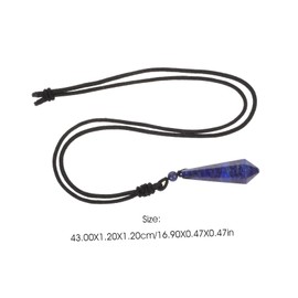 ORFOFE Neck Crystal Pendant Necklace Column Design Stylish Crystal Jewelry for Women for Meditation and Everyday Wear Elegant Neck Decoration