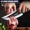 MDHAND Butcher Knife Set, 8PCS Butcher Cleaver Knife Set for