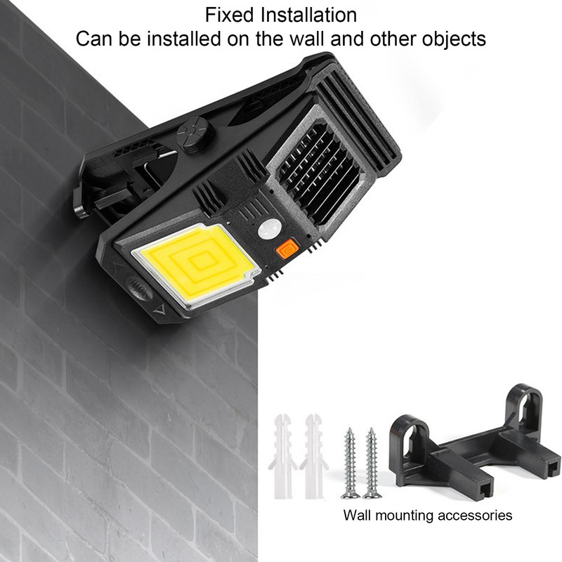 Clip On Solar Wall Lamp Motion Sensor Waterproof Portable Bug