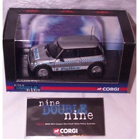 Corgi nine double nine B.M.W MINI C00PER New South Wales australia police car limited edition diecast model