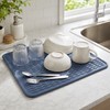 Silicone Dish Drying Mat for Kitchen Counters – Heat-Resistant Drip