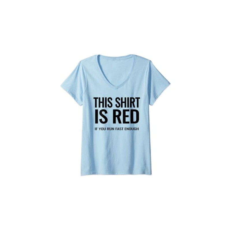 Womens Doppler Effect Shift Science Physics Physicist Scientist V-Neck T-Shirt