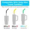3PCS Reusable Straws Replacement Compatible with Swig,Stainless Steel Straw with