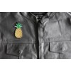 Pineapple Patch - 2x3.5 inch - Embroidered Iron on Patch