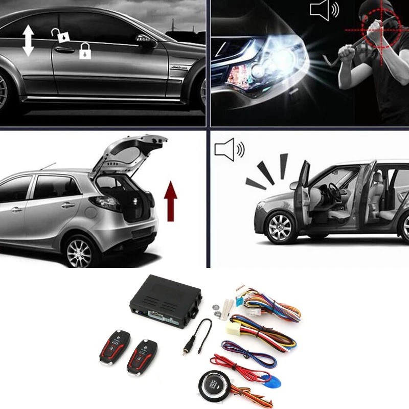 Car Ignition Switch Engine Start Push Button Keyless Entry Starter
