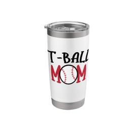 T-Ball Mom Saying / TBall Mama Game Day Cute Parent Support Stainless Steel Insulated Tumbler
