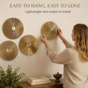 4 Pcs Luxury Gold Round Metal Wall Art, Modern Metal