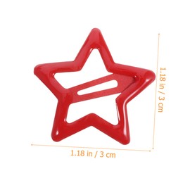 Healeved 20pcs Star Shape Hair Barrettes for Girls Women Toddlers Metal Non Slip Snap Hair Clips Cute for Boys and Girls