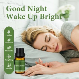 FUHITIM Essential Oils Blends Set for Diffusers for Home, Aromatherapy Diffuser Oil Scents - Calming, Sweet Dreams, Immunity, Relax, Mood, Fresh Air, Fragrance Oils for Diffusers, Massage, 6x10ml