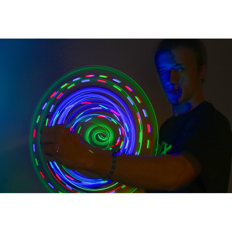 GloFX Team 8-LED Rave Double Orbit: True Color Orbital Flow