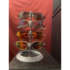 Oakley Sunglasses Holder Display Stand Gunmetal Grey Gray 4 Layers Decks Levels