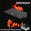 Yuanshikj Fireproof Lock Safe Box for Documents, Key Lock Steel