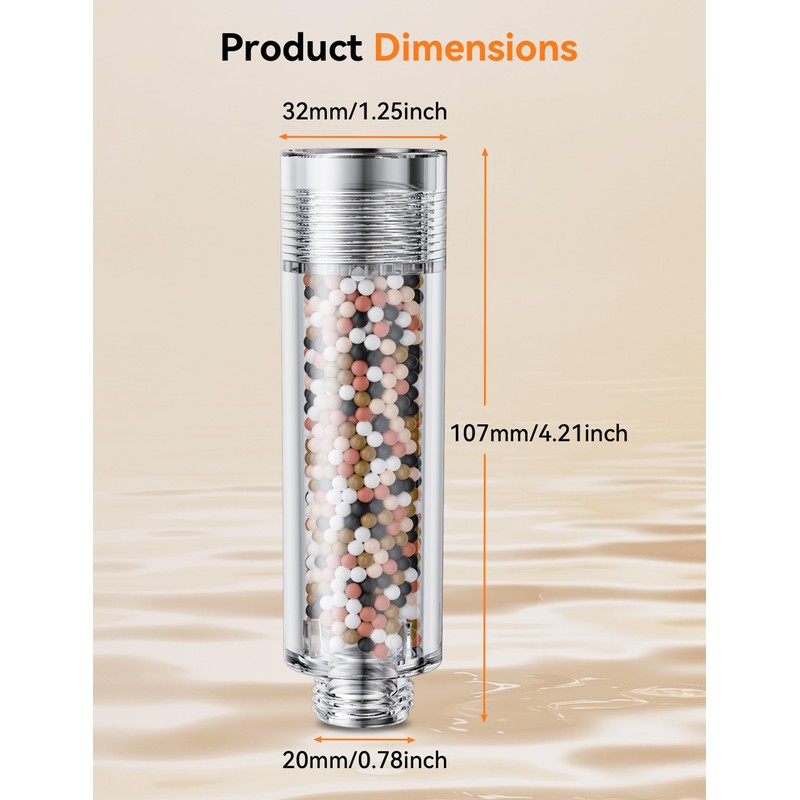 Magichome Shower Filter Replacement Cartridges, Shower Head Filter for Hard