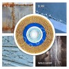 Mopani 1-Pc 6" INCH ROUND BRASS WIRE BRUSH WHEEL FOR