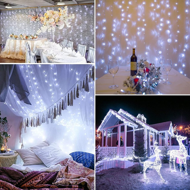String Lights Waterproof 25M 220LED, Plug-in Fairy String Lights Indoor/Outdoor,