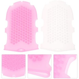 Coheali Guantes Silicona Baño Cepillos Masaje Hombres Mujeres Color Azar