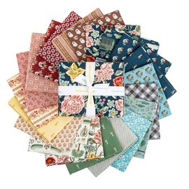 Riley Blake Emma Fat Quarter Bundle | Inspired by Jane Austen’s Emma | 21 Precut Prints for Quilting & Sewing