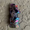 Rainbow Skull Head and Skeleton Hand Metal Lighter Case Cover