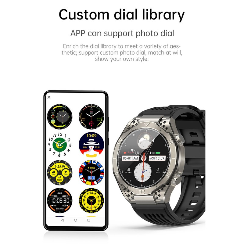 JA01 Smartwatch 1.43-inch AMOLED/BT Talk/S0S/Non-invasive Glucose/Uric Acid/Lipids/Blood Pressure/ECG/Built-in Li-ion 295mAh