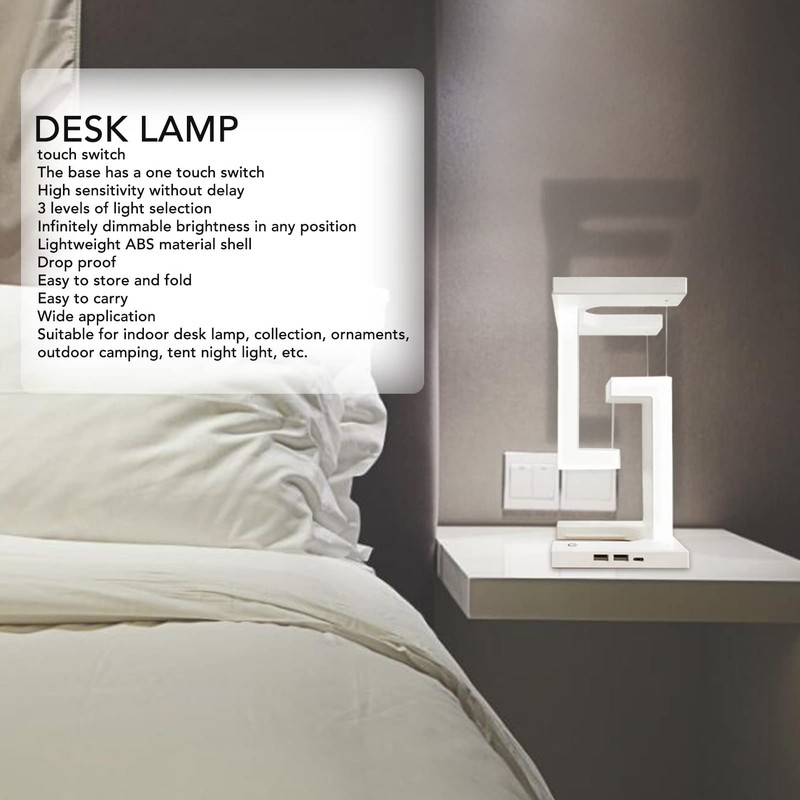 Magnetic Levitation Desk Lamp | Modern Smart LED Night Light