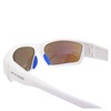 OPTIC EDGE Freelance Sunglasses, Shiny White Frame with Ice Blue