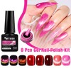 MTSSII Cat Eye Gel Nail Polish Set, 8 Colors, UV/LED
