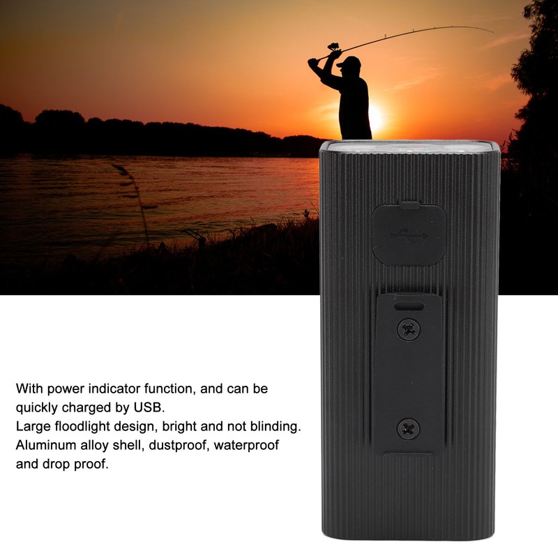 LED Flashlight Large Floodlight Spotlight USB Fast Charging Waterproof 1200mah